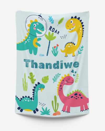 Sublimated Arctic Fleece Blanket – Baby Dino – Boys